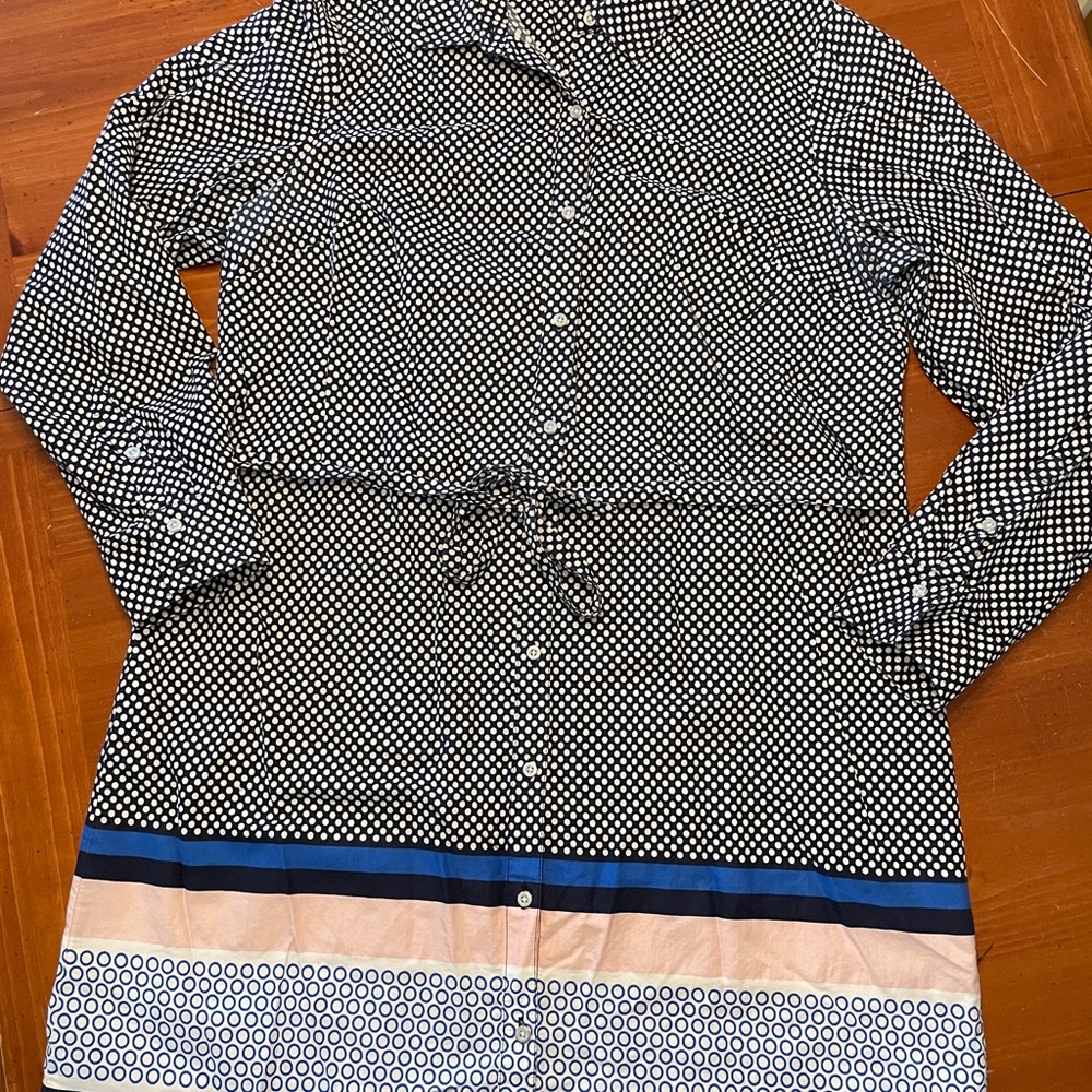 Tommy Hilfiger Navy and White Polka Dot dress